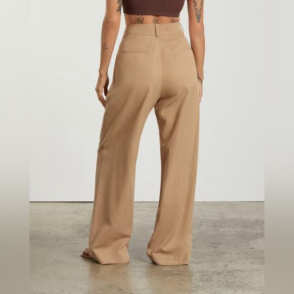 The Draper Pleated Pant in Buttersmooth Ash Brown NWT Everlane - Picture 6 of 8